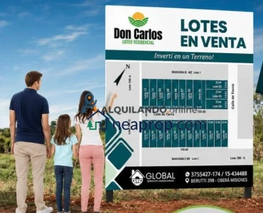 Guaraní. Últimos 4 lotes disponibles.